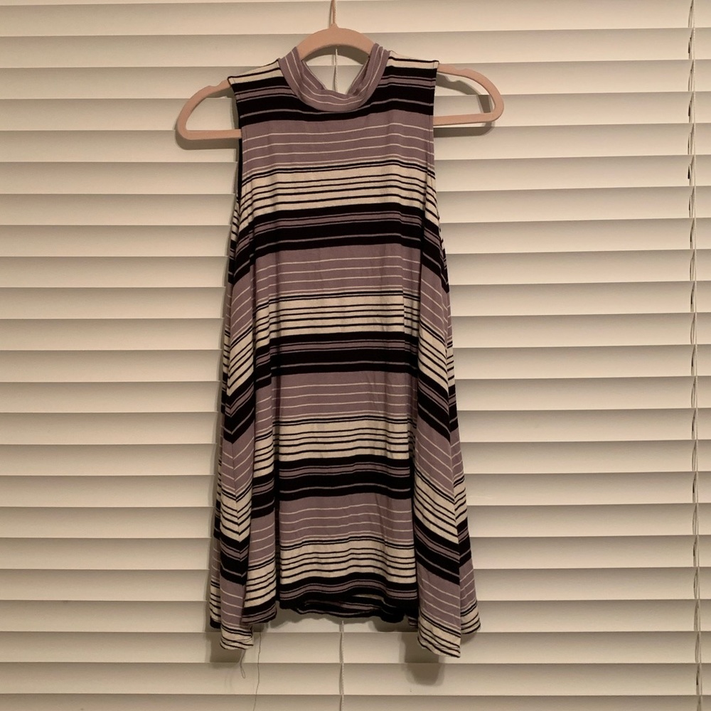 Striped mini dress